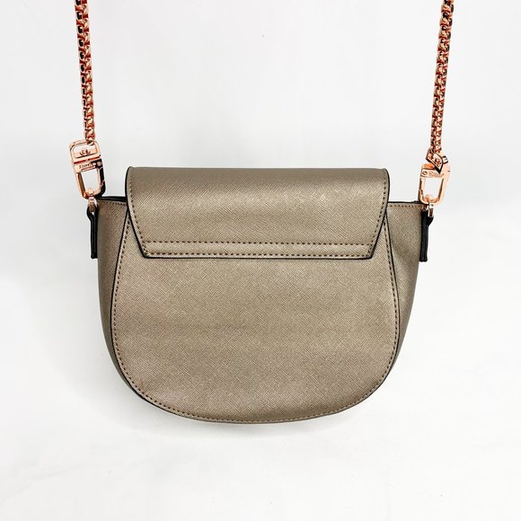 Dune London Bags Dune London Pewter Bronze Flap Crossbody Bag Poshmark